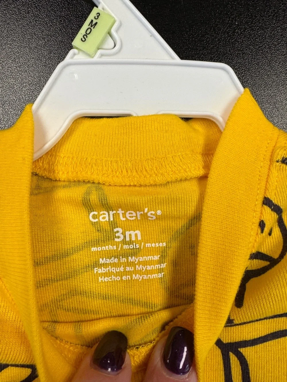 Carter's Yellow Bulldozer Graphic‎ Baby One-Piece Bodysuit